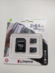 Карта памяти Kingston Canvas Select Plus microSDXC 64GB UHS-I U1 + SD-адаптер (SDCS2/64GB-2P1A) фото от покупателей 19