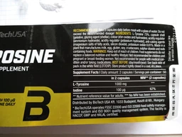 Амінокислота BioTech L-Tyrosine, 100 капсул