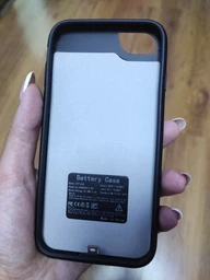 Чехол зарядка iBattery для iPhone 6/6s/7/8 6000 mAh black фото от покупателей 10