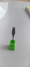 Фреза твердосплавна Nail Drill для зняття гель-лаку (Конус, напівсферичний кінець), 194 220 045 (зелена насічка).