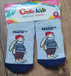 Детские носки махровые для девочек Conte Kids Веселые ножки 17С-45СП-294 18 р Светло-серые (4810226267530) фото от покупателей 1