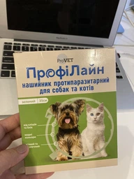 Нашийник PROVET PROFILINE для котів та собак 35 см, зелений (інсектоакарицид) фото від покупців 5
