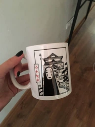 Кружка Унесённые призраками Безликий Бог Каонаси (Spirited Away Faceless God Kaonashi) (20259-2648) Керамика Белый