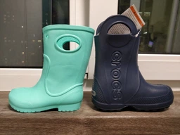 Детские резиновые сапоги Crocs Handle It Rain Boot Kids 29 желтый 12803 фото от покупателей 1