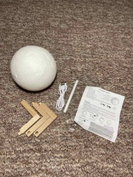 Настольный светильник ночник HUMIDIFIER 3D 13 см с увлажнителем воздуха, луна фото от покупателей 3