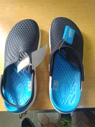 Сабо Crocs LiteRide Clog 42 р 27-27.5 см Кляксы Темно-синие с розовым 204592-M9/W11 Navy/Pink