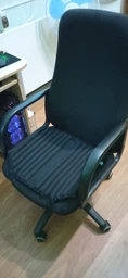 Ортопедические подушки EKKOSEAT для сидения на рабочее стуло. Черная. ST-1G-101.forback43 фото от покупателей 10