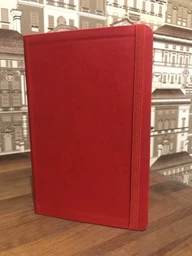 Деловая записная книга Optima Vivella А5 256 страниц в линейку на резинке Красная (O27104-03)