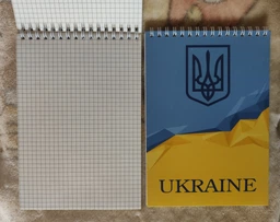 Набор блокнотов 10 шт Buromax Ukraine A5 в клетку 48 листов Голубой (BM.24545104-14)