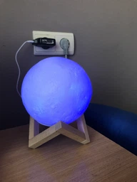 Нічник Місяць 3D Magic Moon Touch Control 15 см настільний сенсорний світильник для дітей і дорослих з USB-зарядкою 2 режиму світіння / регулювання яскравості