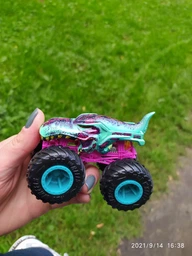 Базовая коллекционная машинка-внедорожник Hot Wheels серии Monster Trucks 1:64, в ассортименте 1 шт (FYJ44) фото от покупателей 8