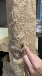Когтеточка драпак дряпка угловая столбик 50х10х10 см Пухнастики Шоколад (джут) У-3 фото от покупателей 12