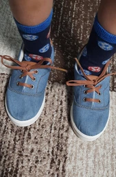 Детские кеды для мальчика OLDCOM Brooklyn Denim 34 Синие (4841347047459) фото от покупателей 1