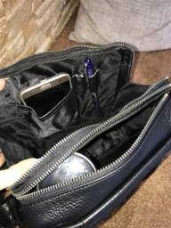 Мужская кожаная сумка-мессенджер Tiding Bag A25-17622-3A Черная фото от покупателей 4