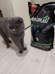 Наполнитель для кошачьего туалета AnimAll Emerald Green Зеленый изумруд силикагель 10.5 л