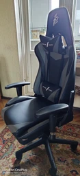 Геймерське крісло 1stPlayer FK3 Чорний з сірим PVC 91 х 54 см, арт. 562733 (р.91 х 54 см)