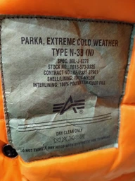 Парка Alpha Industries Slim Fit N-3B Parka 4XL Maroon/Orange фото від покупців 1