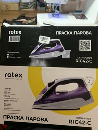 Потужна праска Rotex UltRotex Ra Glide, 2400 Вт, з режимом вертикального відпарювання, з керамічною підошвою, для одягу та речей Сірий (24) фото от покупателей 1