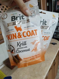 Ласощі для собак Brit Care Skin&Coat криль з кокосом 150 г (8595602539963) фото від покупців 1