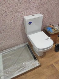 Унитаз напольный безободковый белый CERSANIT Colour 575 сиденье микролифт выпуск в стену K103-028 фото от покупателей 6