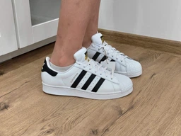 Детские кеды для мальчика adidas Originals Superstar 50 C FU7714 27 (10KUK) Белые с черным (4062056443862)