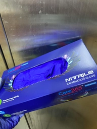 Рукавички нітрилові Care 365 Premium медичні оглядові S кобальтові 100 шт/упаковка
