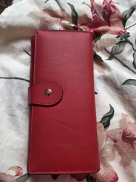 Женский бордовый кошелёк из натуральной кожи Vintage 14916 Бордовый фото от покупателей 2