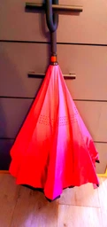 Смарт-парасолька зворотного складання Lesko Up-Brella Синій вітрозахисний антизонт з непромоканим куполом парасолька навпаки (F_2907-13285)
