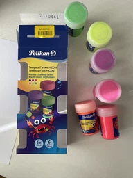 Краски гуашь темперные Pelikan Tempera Neon 20 мл 6 неоновых цветов (809382) фото от покупателей 3