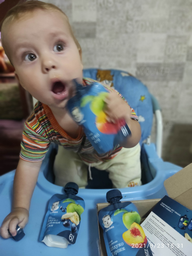 Упаковка Фруктового пюре Gerber Яблоко и манго с 6 месяцев 90 г х 16 шт (07613036345873) фото от покупателей 3