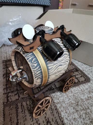 Бочка керамическая 3 л на фире с серым краном и бокалами HandMade Diptaro Ручная работа фото от покупателей 2