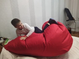 Крісло мішок груша 150х100 см Бузок фото від покупців 2