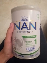 Смесь Nestle NAN Кисломолочный 1 с рождения 400 г (7613031583362) фото от покупателей 2