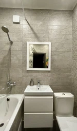 Тумба с умывальником CERSANIT Moduo Set B07 80x62x38см подвесная серая SZFZ1003826661