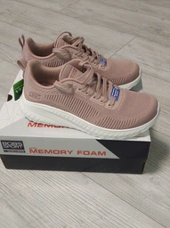 Кроссовки Skechers Bobs Squad Tough White 117209-OFWT 38.5 фото от покупателей 16