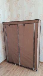Складной тканевый шкаф для одежды и обуви 175х130х45 см Storage Wardrobe каркасный шкаф для одежды