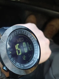 Чоловічий спортивний водостійкий тактичний з компасом годинник North Edge Apache 5BAR с компасом фото от покупателей 1