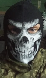 Балаклава с черепом Призрак игра Call of Duty 10 маска №1 Черный (24121942013)