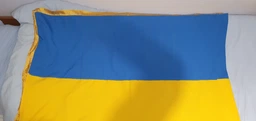 Прапор УПА Прапорець з прошитим тризубом габардин 90см х 135см фото від покупців 2