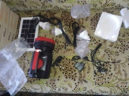 Кемпінговий ліхтар (станція) Luxury YJ-1908 10W+22SMD + MP3 FM + Powerbank + сонячна панель + ЗУ220В + 3 режими фото від покупців 4