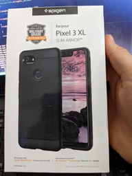 Протиударний чохол з підставкою Spigen Slim Armor для Google Pixel 3 XL Black фото від покупців 3