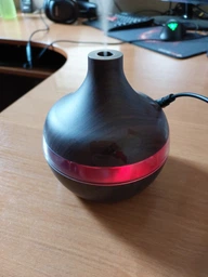 Зволожувач повітря Humidifier нічник від USB з підсвічуванням темне дерево (14582)