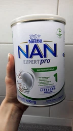Смесь Nestle NAN Кисломолочный 1 с рождения 400 г (7613031583362) фото от покупателей 1