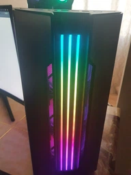 Корпус Cougar Gemini S Silver, Mini ITX / Micro ATX / ATX, 2*3.5'+3*2.5', підсвітка Trelux RGB, Glass Wings боковая панель фото от покупателей 5