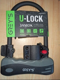 Велозамок Grey's скоба U-lock з кріпленням 12*165*245мм GR33012 фото від покупців 5