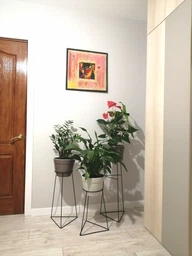 Комплект металлических подставок для цветов и вазонов Adore Décor "Скандинавские", черный фото от покупателей 9