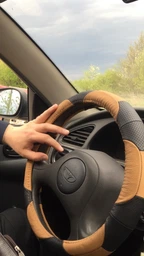 Чехол на руль InDrive S Черно-оранжевый (IDL-27221-S) фото от покупателей 16