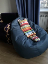 Крісло мішок груша Овал Coolki Рогожка XXXL 140x100 фіолетовий фото від покупців 10