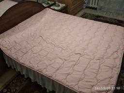 Ковдра MirSon зимова Євро 220x240 см антиалергенна EcoSilk Супер Тепла №1730 Eco Light Coral (2200003710113) фото від покупців 3