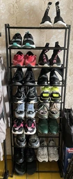 Полка для обуви органайзер на 30 пар обуви с 10 полками Amazing Shoe Rack Черная фото от покупателей 1